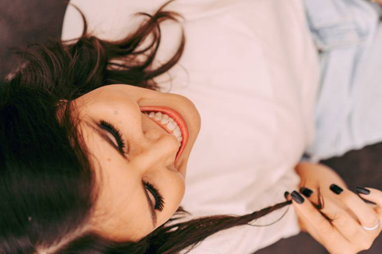 foto feminina na rua