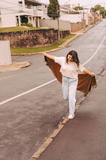 foto feminina na rua