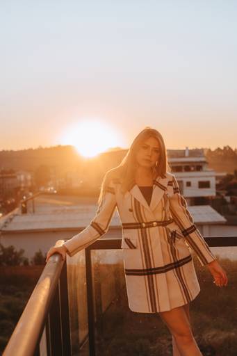 foto interna com por do sol