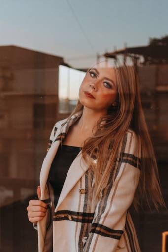 foto interna com por do sol