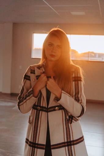 foto interna com por do sol