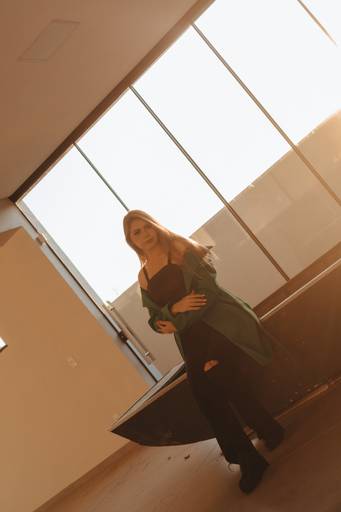 foto interna com por do sol