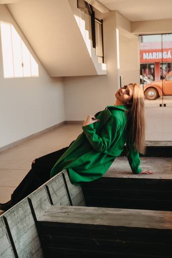 foto interna com por do sol