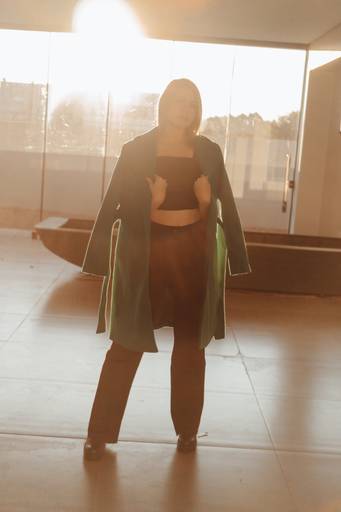 foto interna com por do sol