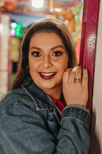 ensaio urbano em parque de diversão