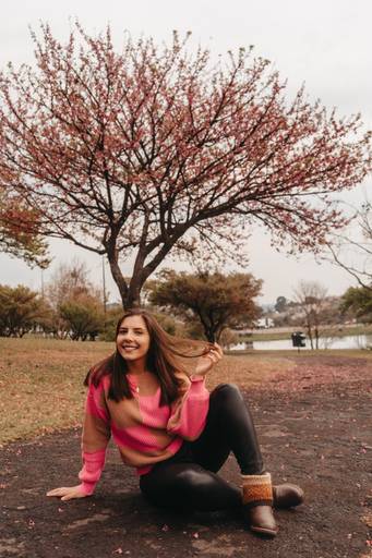 ensaio nas cerejeiras