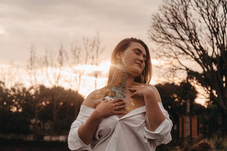 ensaio feminino de arte