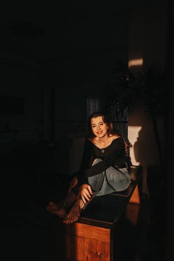 Ensaio feminino em casa 