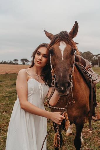 15 anos ensaio com cavalo