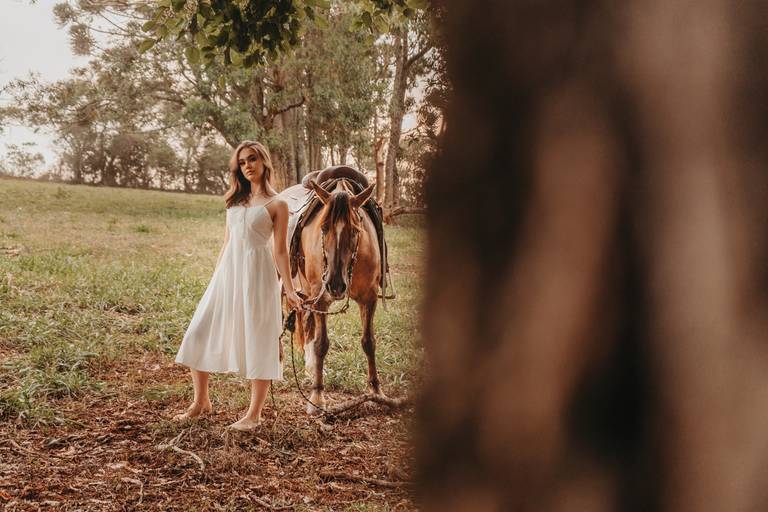 15 anos ensaio com cavalo