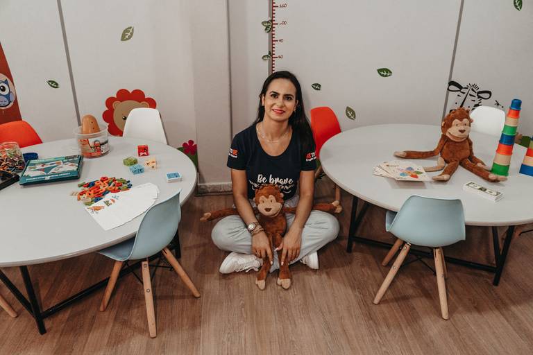 Ensaio de marca pessoal escola de inglês