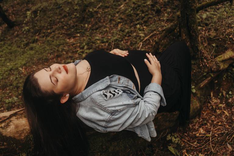 ensaio de gestante natureza