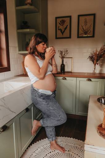 ensaio gestante casa