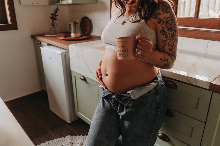 ensaio gestante cozinha 