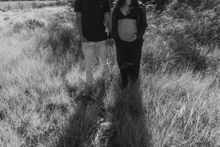 ensaio gestante moderno na natureza