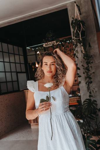 foto feminino natureza delicado