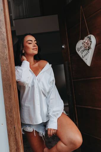 Ensaio intimista na casa feminino