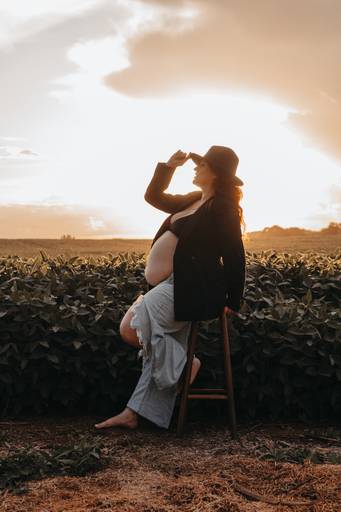 ensaio de gestante natureza