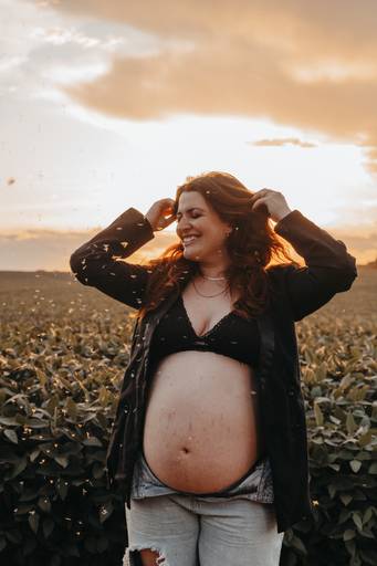 ensaio de gestante natureza