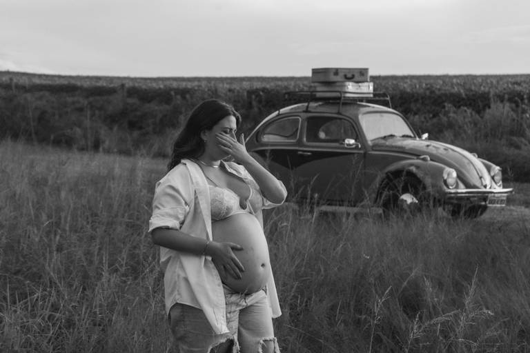 ensaio de gestante natureza