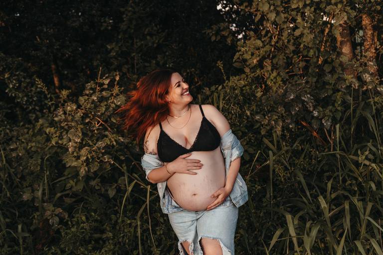 ensaio de gestante natureza