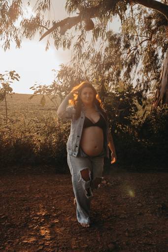 ensaio de gestante natureza