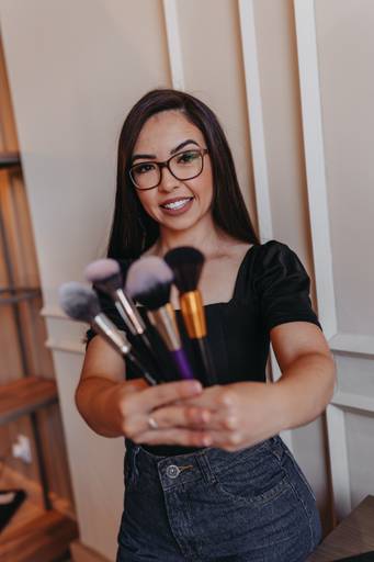 Ensaio de marca pessoal maquiadora