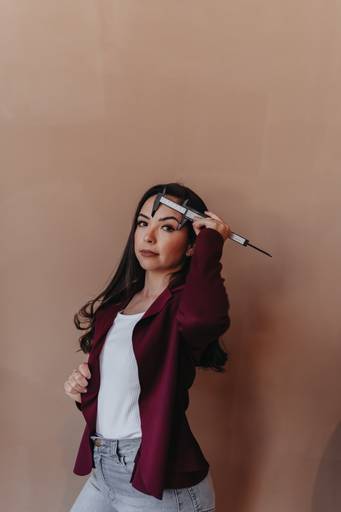 Ensaio de marca pessoal maquiadora