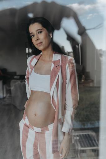 ensaio gestante casa