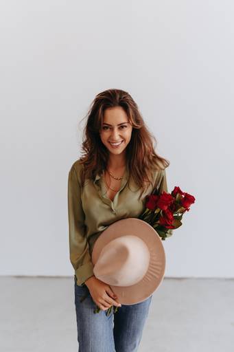 ensaio feminino com rosas