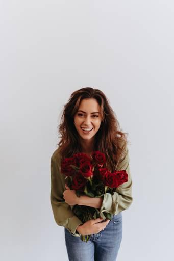 ensaio feminino com rosas