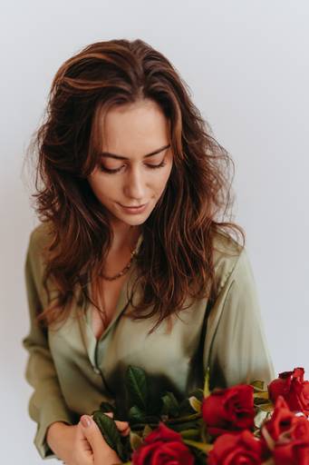 ensaio feminino com rosas