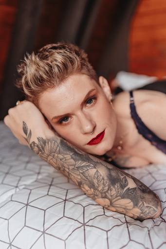 foto feminina intimista