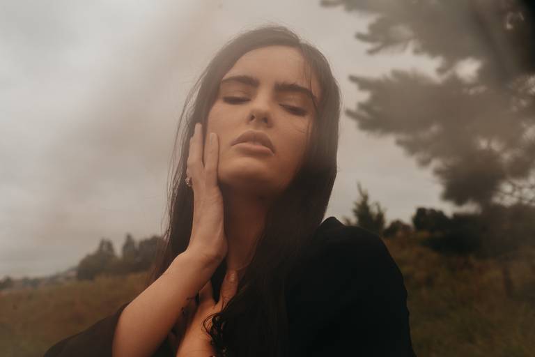 ensaio feminino chuva