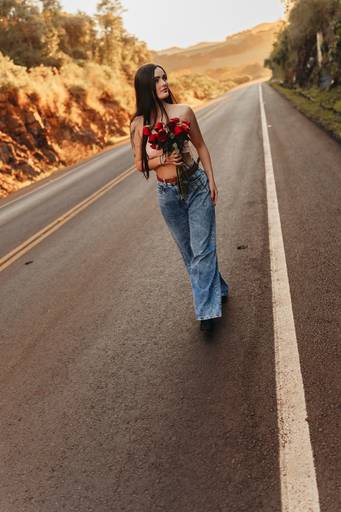 ensaio feminino natureza com flores