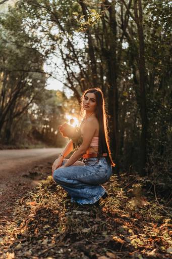 ensaio feminino natureza com flores