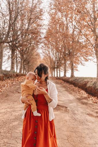 ensaio com bebe outono