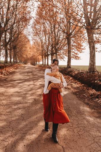 ensaio com bebe outono