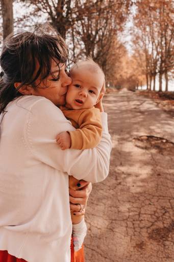 ensaio com bebe outono