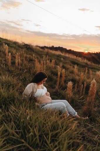 ensaio gestante natureza atemporal 24 semanas