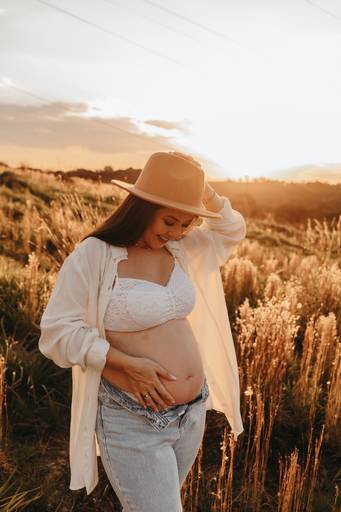 ensaio gestante natureza atemporal 24 semanas