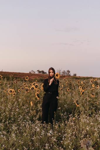 Ensaio feminino no girassol 