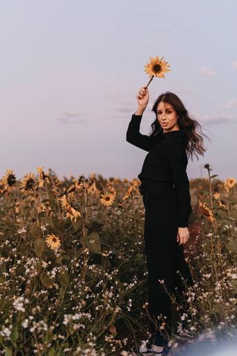 Ensaio feminino no girassol 