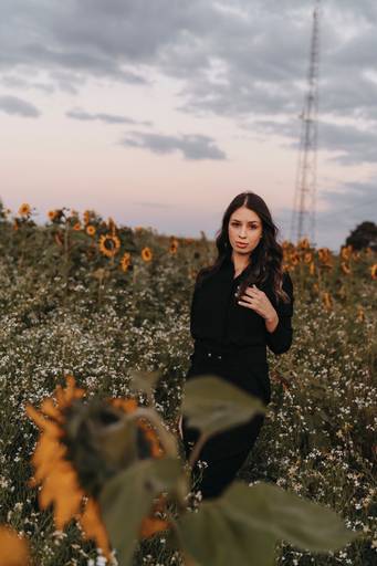 Ensaio feminino no girassol 