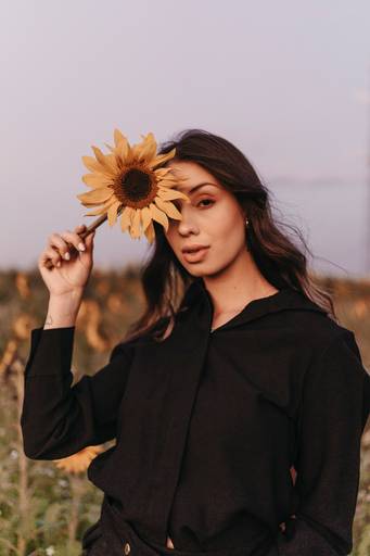Ensaio feminino no girassol 