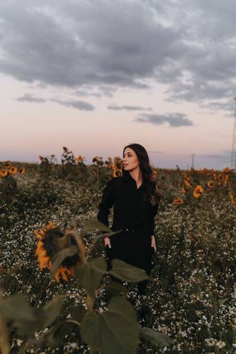 Ensaio feminino no girassol 