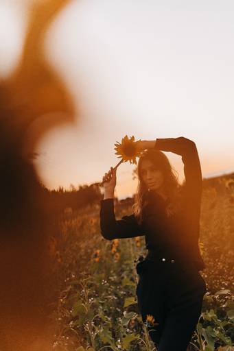 Ensaio feminino no girassol 