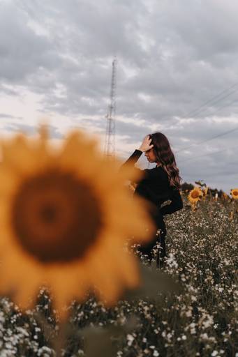 Ensaio feminino no girassol 