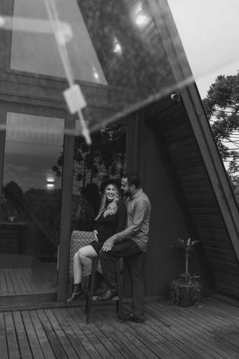 foto gestante no inverno