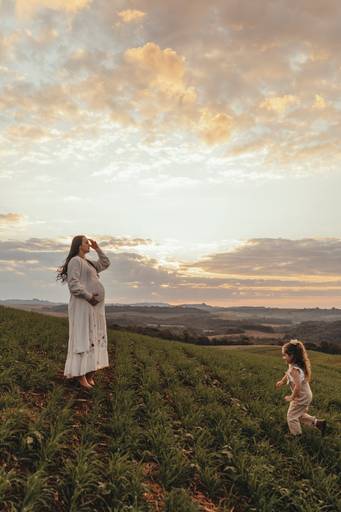 gestante na fazenda
